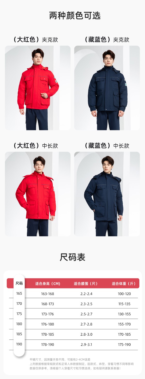 FJD8899 冬季純棉防靜電工作服棉衣定制加厚棉服加油站防寒棉襖大衣勞保服(圖11)