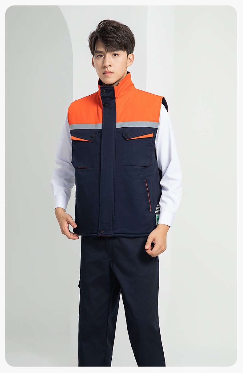 LW-9983  防靜電秋冬工程棉馬甲工裝團(tuán)體廣告志愿者義工馬夾背心工作服定制(圖19)