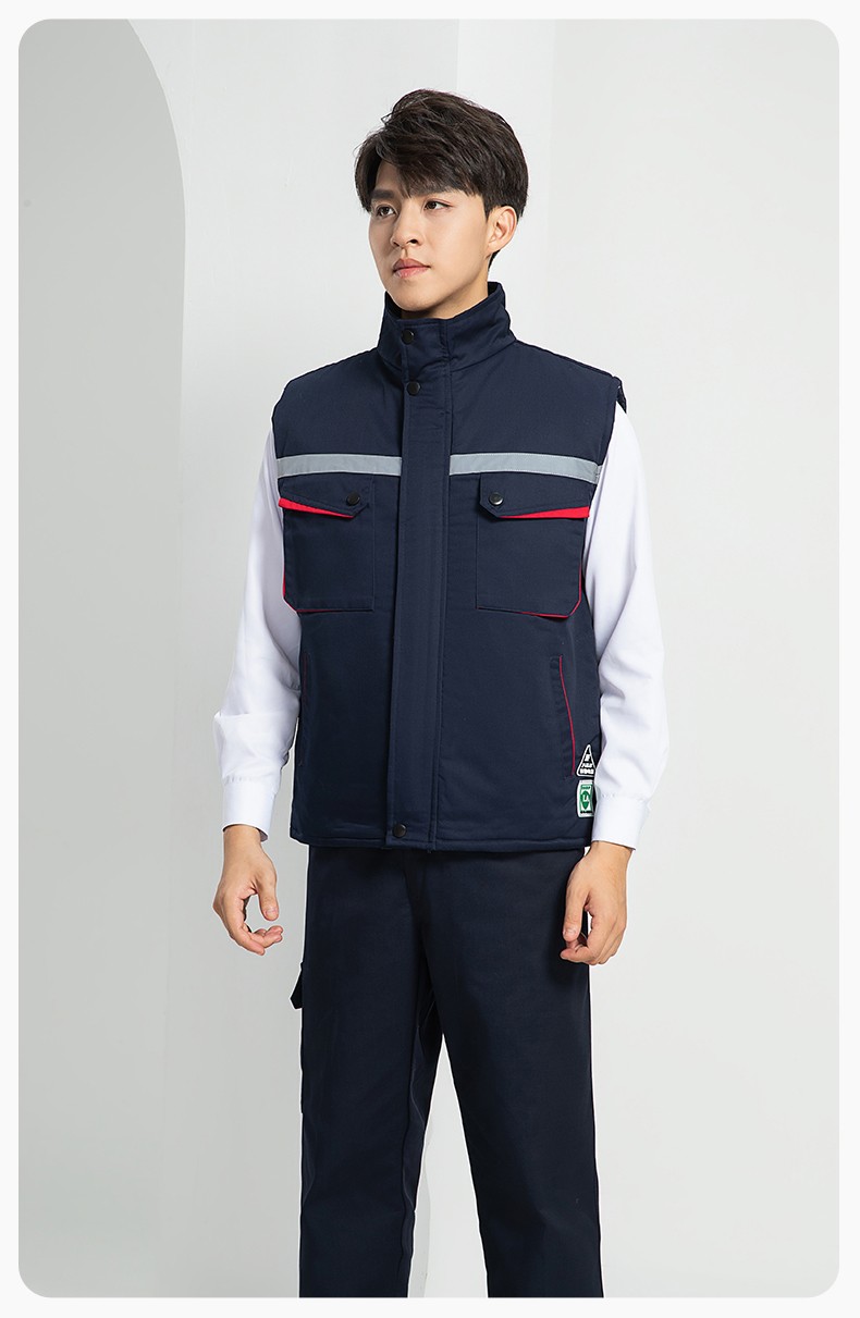 LW-9983  防靜電秋冬工程棉馬甲工裝團(tuán)體廣告志愿者義工馬夾背心工作服定制(圖23)