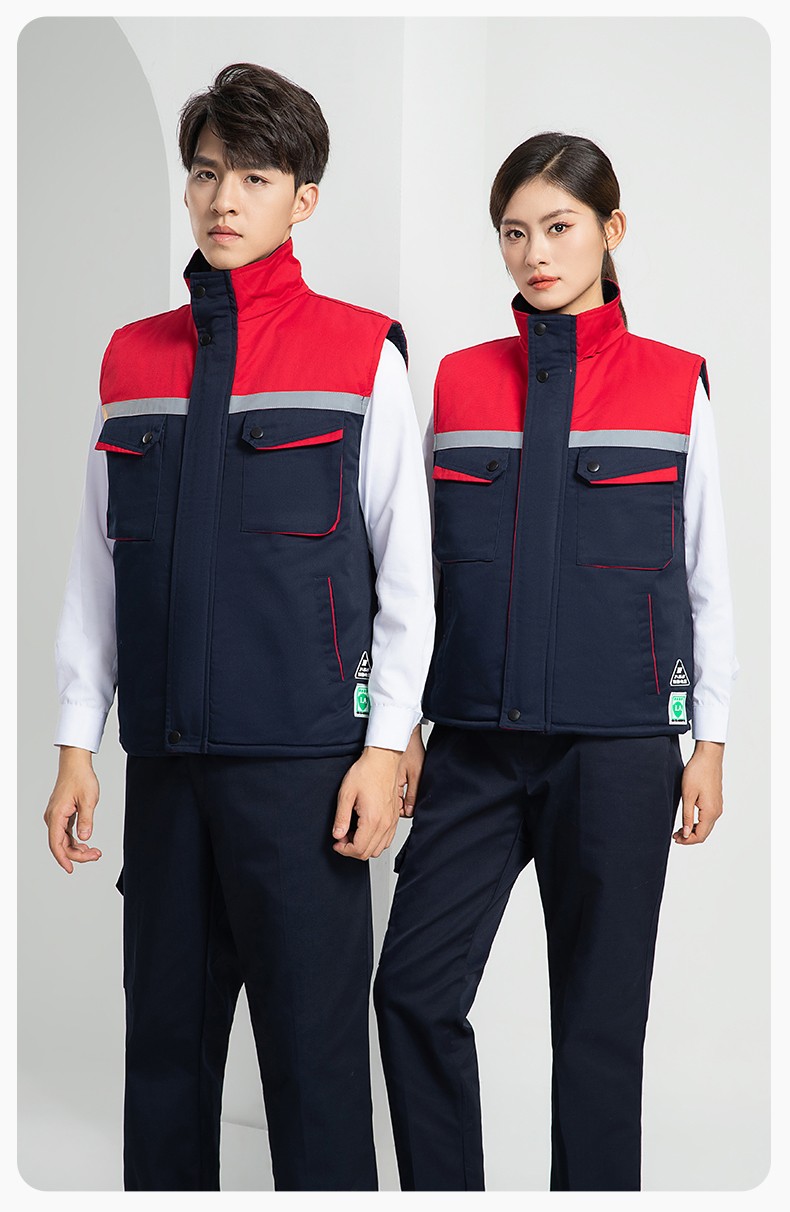 LW-9983  防靜電秋冬工程棉馬甲工裝團(tuán)體廣告志愿者義工馬夾背心工作服定制(圖28)