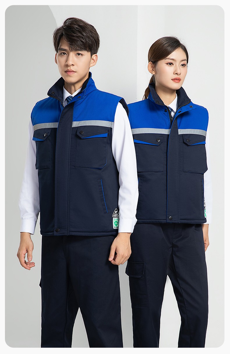 LW-9983  防靜電秋冬工程棉馬甲工裝團(tuán)體廣告志愿者義工馬夾背心工作服定制(圖29)