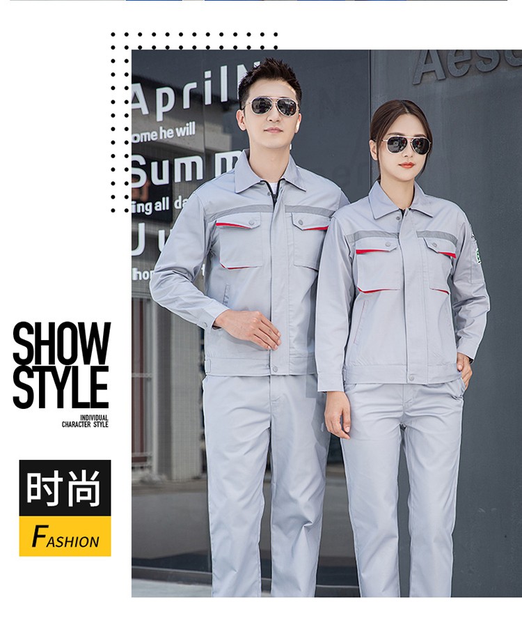 LW-8683F 防靜電工作服套裝男立體兜加油站反光條石油電子化工廠勞保服定制(圖21)